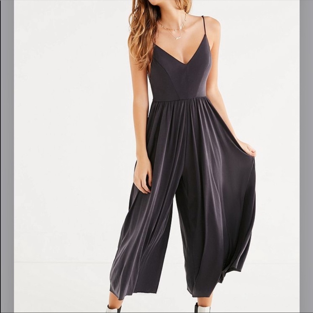 Urban Outfitters Molly Cupro Culotte Jumpsuit